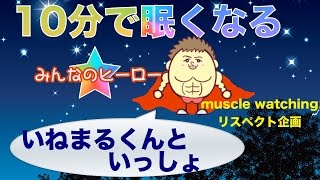 【眠くなるねかしつけ動画】おねんねランドのぼうけんMuscleWatchingリスペクト企画いねまるくんver.