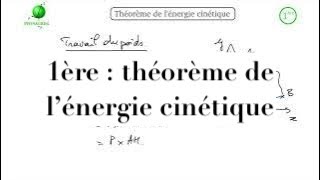 Destination prépa : 1ère : vidéo 7 : théorème de l'énergie cinétique