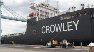 New ship at JaxPort ready for maiden voyage to Puerto Rico