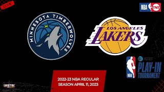 Minnesota Timberwolves vs Los Angeles Lakers Live Stream (Play-By-Play & Scoreboard) #ATTPlayIn