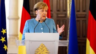 German chancellor says conditions in Syria aren't right for refugees to return