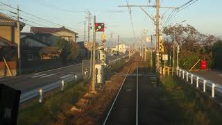 名古屋鉄道 6800系(6838) 尾西線 開明～奥町 前面展望