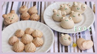 Perfect Meringue Frogs | Step-by-Step Tutorial | Tiktok Floating Meringue Cookies | ASMR Kibo's Eats