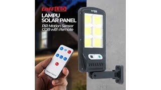 TaffLED Lampu Solar Panel PIR Motion Sensor COB with Remote - PL216 - 7RLL4XBK