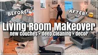 Living Room Makeover Refresh 2025 | New Furniture ft Aliving Home + Deep Cleaning