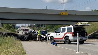 Semi on I-196 overturns off of highway onto 32nd Avenue below in Ottawa County