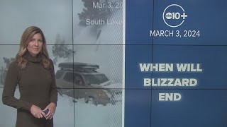 Sierra Blizzard Update | When California's major snow storm comes to an end