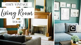 😍 COZY VINTAGE LIVING ROOM MAKEOVER ON A BUDGET 😍 | Vintage Victorian House Updates + Budget Finds