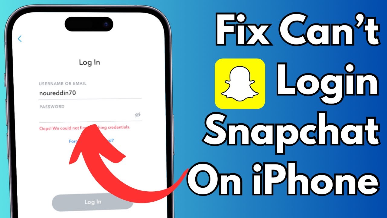 Fix Can’t Login Snapchat On IPhone | Fix Unable To Login Snapchat | Fix ...