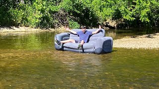 Taking A Couch Down The Creek (IT WAS INSANE!!!!)