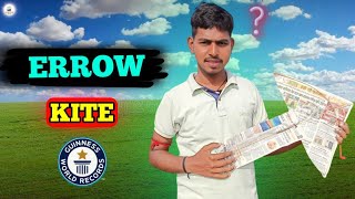 Patang Flying | Errow kite kaise banaye | How to make kite | Errow kite flying in Sky