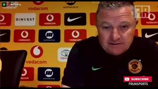 Kaizer Chiefs Head Coach Very Disappointed after loss their to Usuthu and Khune No Longer Captain