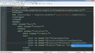 AngularJS tutorial (Chapter 5) Part1 - Routing