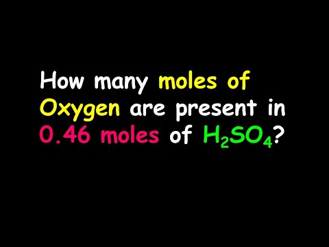 How many atoms of oxygen are present in 2 mol H2SO4?