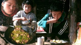 Manjita  calls her brothers for lunch || shepherd life of Nepal ||