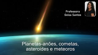 Planeta-anão, asteroides, cometas e meteoroides