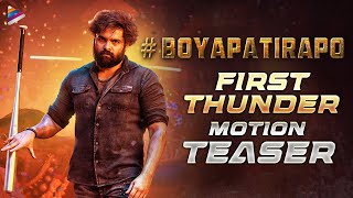 Boyapati RaPo First Thunder Motion Teaser | Ram Pothineni | Sreeleela | Boyapati Srinu | Fan Made