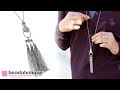 How to Make the Hold Tight Silver Tassel Necklace