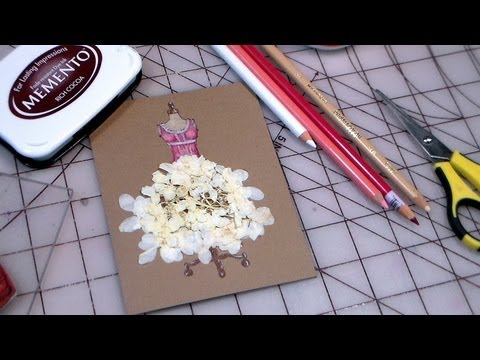 pressed flower card pressed flower card
