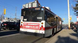 TTC Transit Bus: 2008 Orion VII NG HEV Route 52B Bus #1396 at Carlingview Dr-Dixon Road