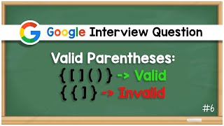 Valid Parenthesis - Code Interview Question - Leetcode #20