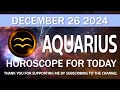 𝐀𝐪𝐮𝐚𝐫𝐢𝐮𝐬 ♒ 🚫 beware of envy and an enemy in sight ❌⚠️horoscope for today december 26 2024 🔮 new