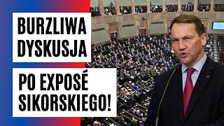 W SEJMIE exposé szefa MSZ o polityce zagranicznej! BURZLIWA dyskusja 25.04.24