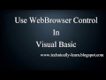 How to Use WebBrowser Control in Visual Basic