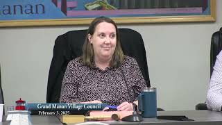 Village of Grand Manan Regular Meeting of Council for February 2025