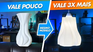 GANHE 3X MAIS com sua impressão 3D usando o mesmo modelo 3D