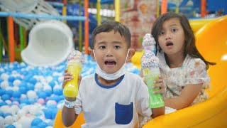 VLOG BERMAIN DI PLAYTOPIA - TEMPAT BERMAIN ANAK | Salsa and family