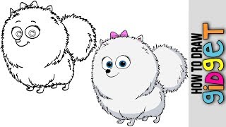 How to Draw Gidget Step By Step Easy 🐶 The Secret Life of Pets2 🐶 Drawing 🐶 Drawings