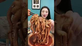 eat spicy octopus crab fish so yummy🦑🦀🦐🦞🐟 🤤 Fisher eating delicious seafood #