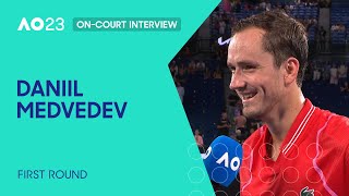 Daniil Medvedev On-Court Interview | Australian Open 2023 First Round