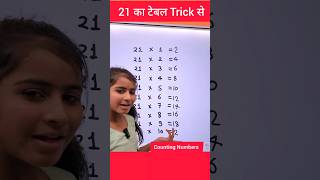 21 ka table with easy trick | table of 21 | 21 का टेबल | 21 ka pahada #tabletrick #explain4u #table