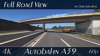 Autobahn (A39), Germany: Lüneburg (B4) - Handorf - Winsen-Ost - 4K (2160p/60p) Ultra HD