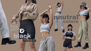 fel films | lookbook: neutral colors + black boots