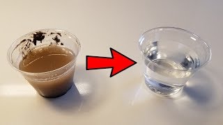 How to Make Clean Water From Dirty Water! (New Technique)
