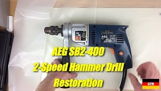 Vintage AEG SB2-400 2-Speed Hammer Drill Restoration