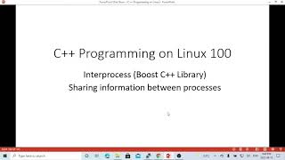 C++ Programming on Linux - Boost C++ Library Inter-process Shared Memory