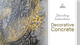 6 Easy Steps - Stenciling Instructions: Decorative Concrete - Creative Stencil Pattern Application