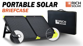 RICH SOLAR 100w and 200w Portable SOLAR BRIEFCASE