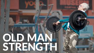 Old Man Strength At Muscle Beach