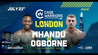 Taka Mhandu vs. Grant Ogborne | FULL FIGHT | CW 157