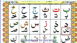 Learn to read Quran with Tajweed Qaida Lesson 02 Part 1 Learn Small alphabets in Arabic