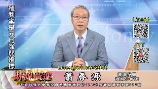 蕭春源 【財源廣進】殖利率是元月份強弱指標 20250102