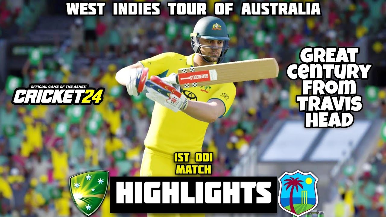 AUSTRALIA Vs WEST INDIES - 1st ODI Match Highlights | West Indies Tour ...