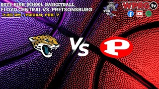 (7-15) Floyd Central vs. (9-9) Prestonsburg - Boys HS Basketball on WPRGtv (Feb. 7, 2025)