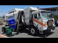 ESD Peterbilt 520 Amrep ASL Garbage Truck On San Diego Recycling!!!!!