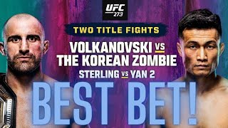 UFC 273 Best Bet | Volkanovski vs Zombie